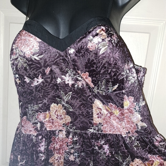 Xhilaration floral dress adjustable Spaghetti straps size XXL - Picture 4 of 7